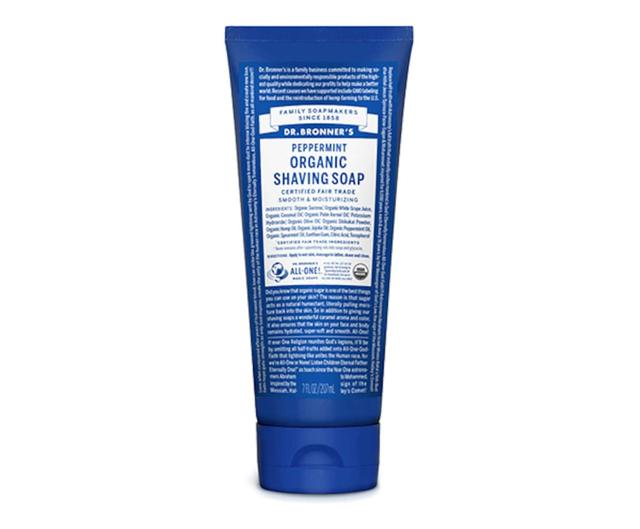 Dr Bronners Organic Shaving Soap Peppermint 208Ml