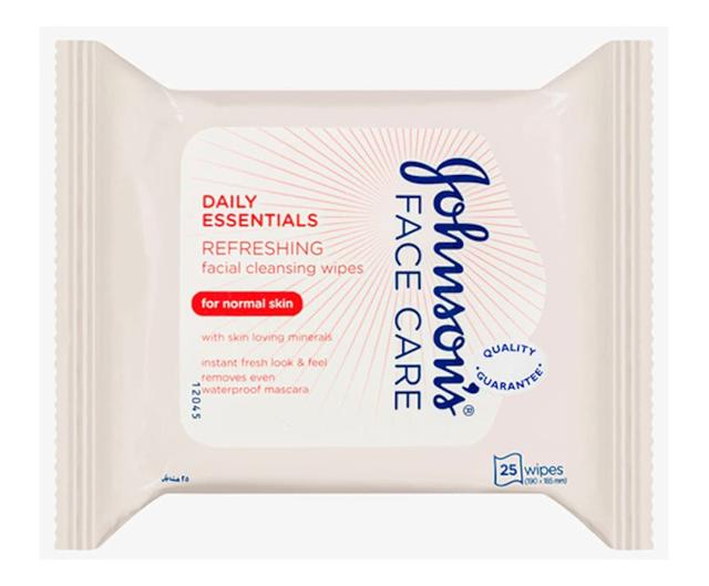 Johnsons Refreshing Facial Cleansing Wipes For Normal Skin 25 Pack