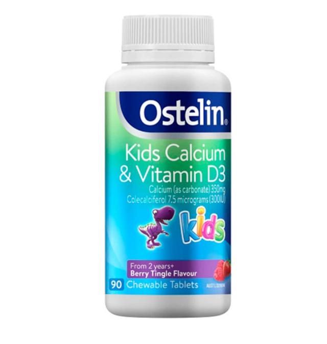 Ostelin Kids Vitamin D & Calcium 90 Chewable Tablets