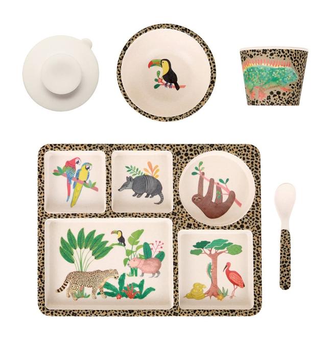 Love Mae Bamboo Divided Plate Set Amazon