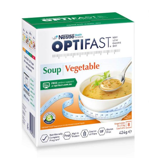 Optifast Vlcd Soup Mixed Vegetable 8 Serves