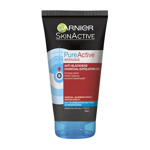 Garnier Pure Active Anti-Blackhead Charcoal Exfoliating Gel 150Ml