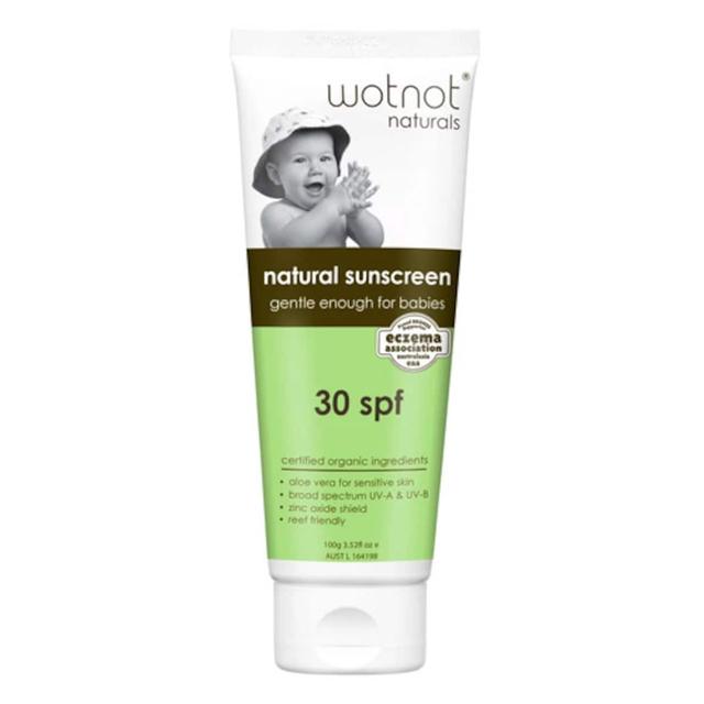 Wotnot Natural Sunscreen For Babies Spf30 100G