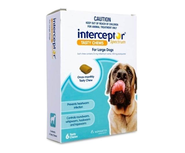 Interceptor Spectrum Blue Large 22-45Kg 6 Tasty Chews