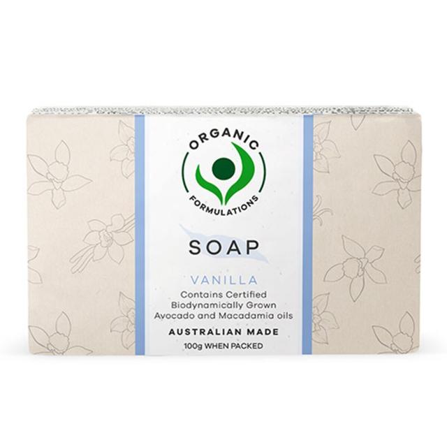 Organic Formulations Vanilla Soap 100G