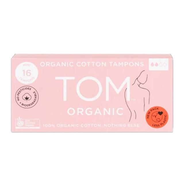 Tom Organic Cotton Tampons Mini 16 Pack