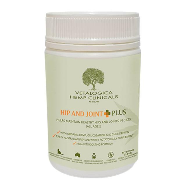 Vetalogica Hemp Clinicals Hip & Joint Plus Cat Supplement 100G