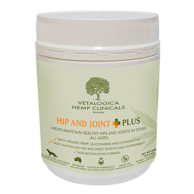 Vetalogica Hemp Clinicals Hip & Joint Plus Dog Supplement 300G