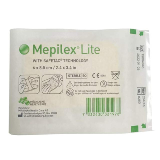 Mepilex Lite Wound Dressing 284000 6Cm X 8.5Cm Single