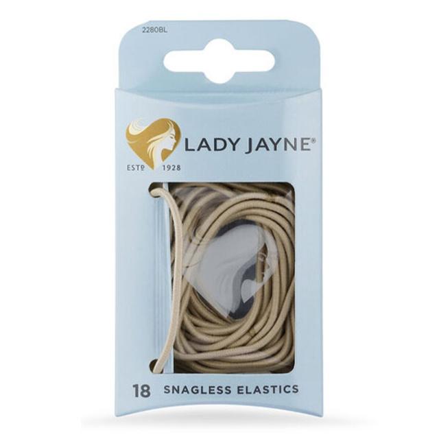 Lady Jayne Snagless Elastics Blonde 18 Pack