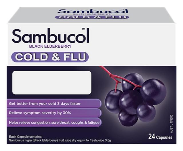 Sambucol Cold & Flu 24 Capsules