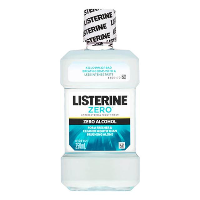 Listerine Zero Alcohol Antibacterial Mouthwash 250Ml