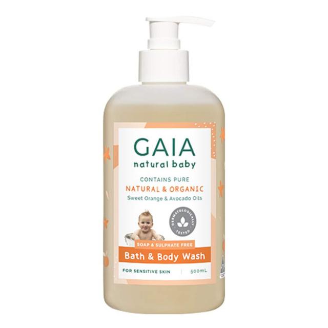 Gaia Natural Baby Bath & Body Wash 500Ml