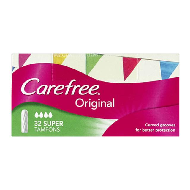 Carefree Original Tampons Super 32 Pack