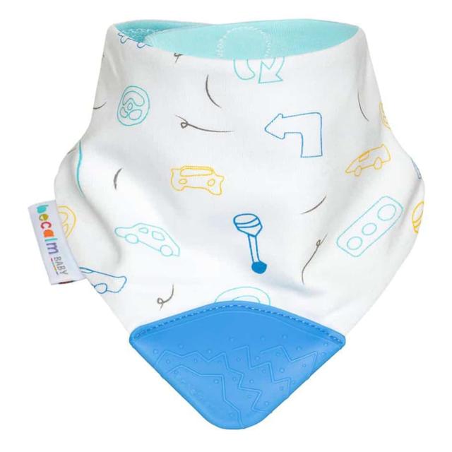 Becalm Baby Dribble And Chew Teething Bib Car