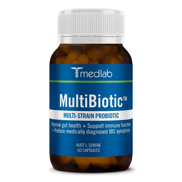 Medlab Multibiotic Multi-Strain Probiotic 60 Capsules