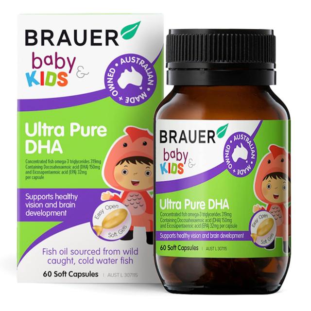 Brauer Baby & Kids Ultra Pure Dha 60 Soft Gels