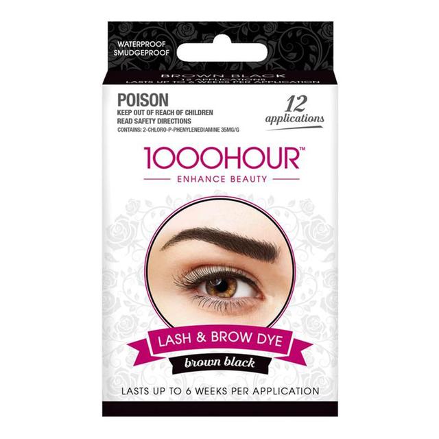 1000 Hour Eyelash & Brow Dye Kit Brown/Black