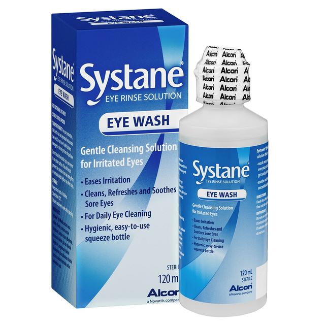 Systane Eye Wash Solution Gentle Cleansing For Irritated Eyes 120Ml