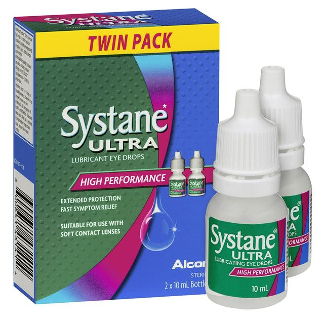 Systane Ultra Lubricating Eye Drops 10Ml X 2