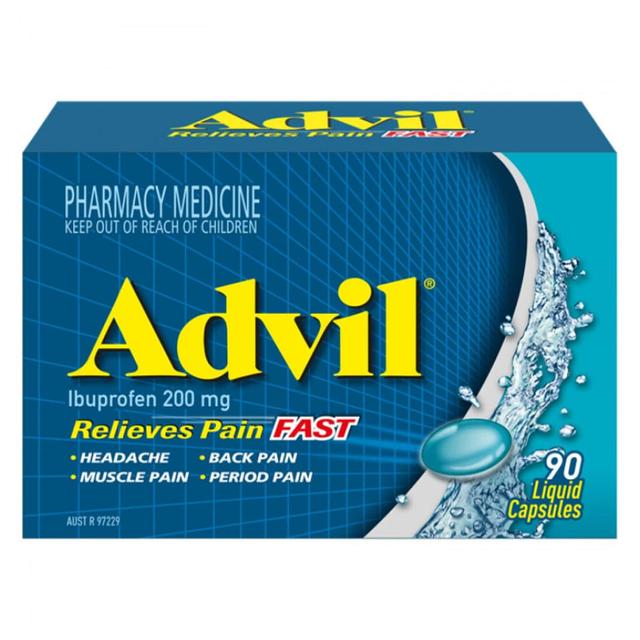 Advil Fast Pain Relief 90 Liquid Capsules