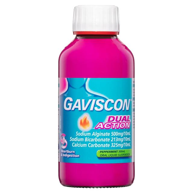 Gaviscon Dual Action Heartburn & Indigestion Peppermint 300Ml