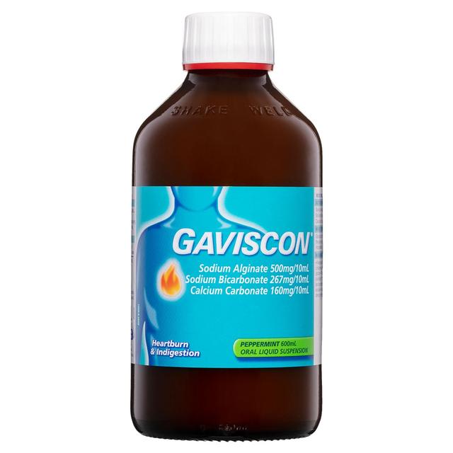 Gaviscon Heartburn & Indigestion Peppermint Liquid 600Ml