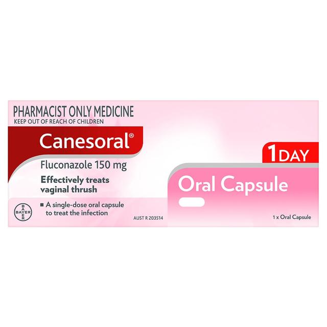 Canesoral Fluconazole (150mg) Thrush Treatment 1 Capsule