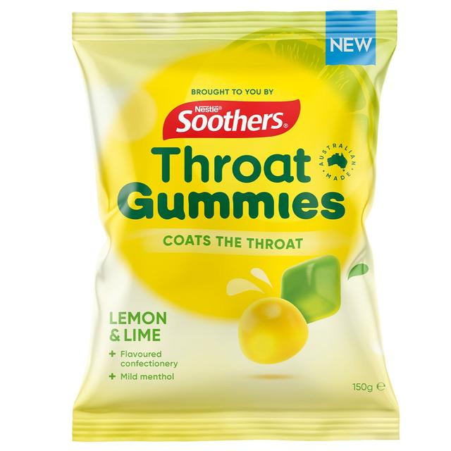 Nestle Soothers Throat Gummies Lemon & Lime 150G