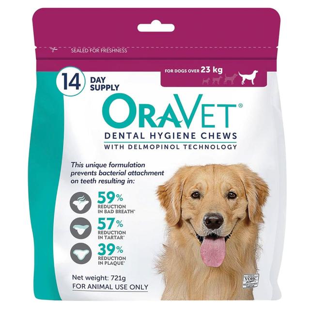 Oravet Dental Hygiene Chews For Large Dogs 14 Day Supply