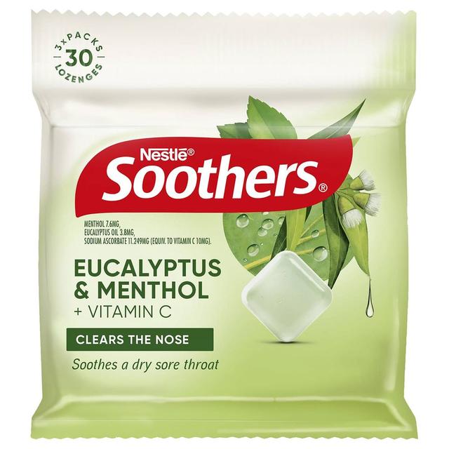 Nestle Soothers Eucalyptus & Menthol Multipack 3 X 10 Lozenges