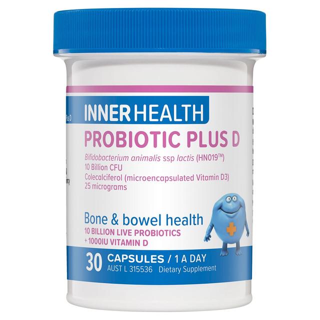 Inner Health Probiotic Plus D Fridge Free 30 Capsules