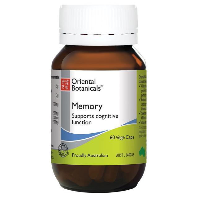 Oriental Botanicals Memory 60 Vegetarian Capsules (New Formula)