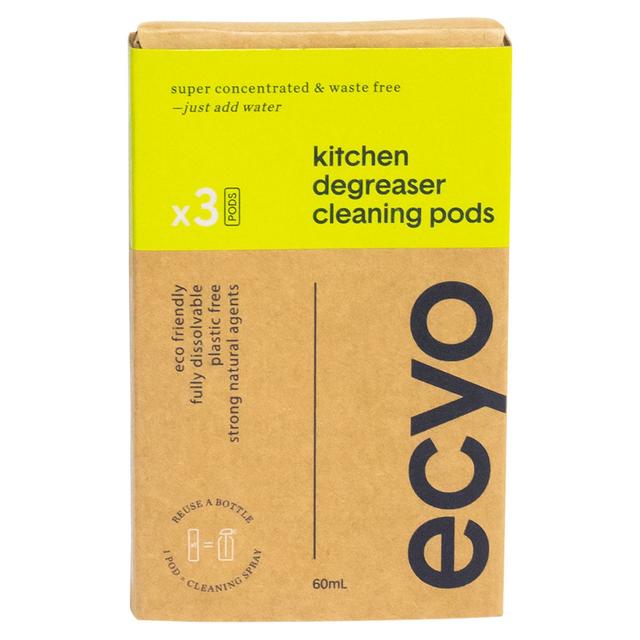 Ecyo Kitchen Degreaser Cleaning Pods 3 Pack