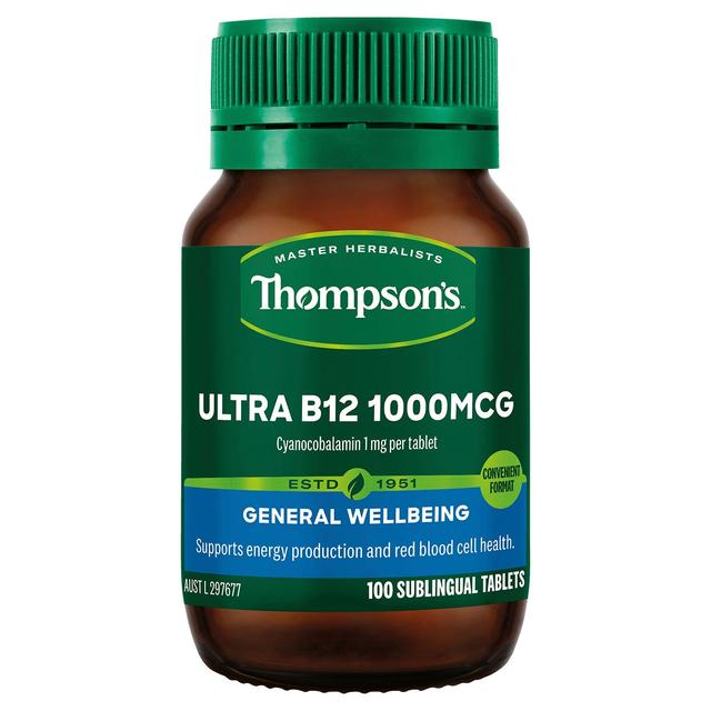 Thompsons Ultra B12 1000Mcg 100 Tablets