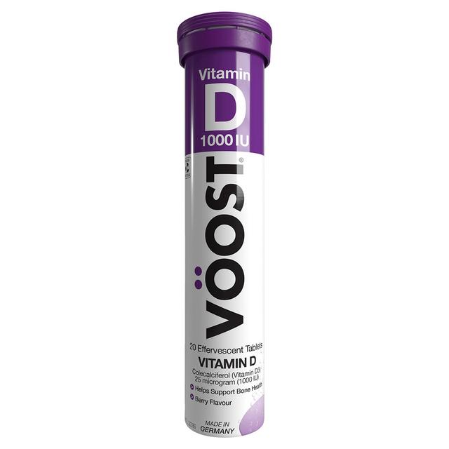 Voost Vitamin D 1000Iu Berry Flavour 20 Effervescent Tablets