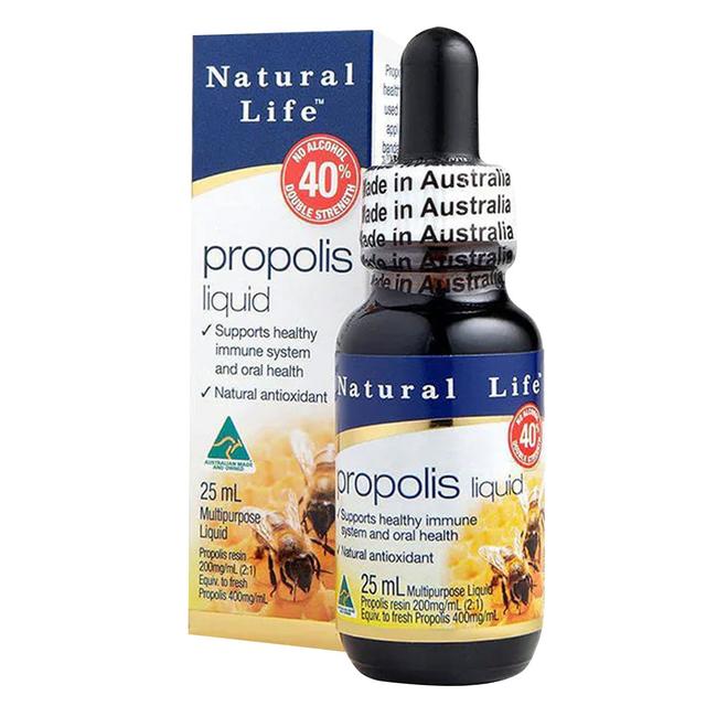 Natural Life Propolis Liquid 40% No Alcohol 25Ml