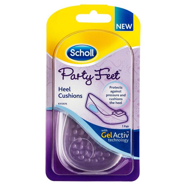 Scholl Party Feet Invisible Gel Heel Cushions 1 Pair