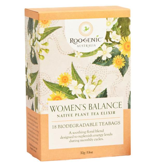 Roogenic Australia Women's Balance Native Plant Tea Elixir 18 Tea Bags