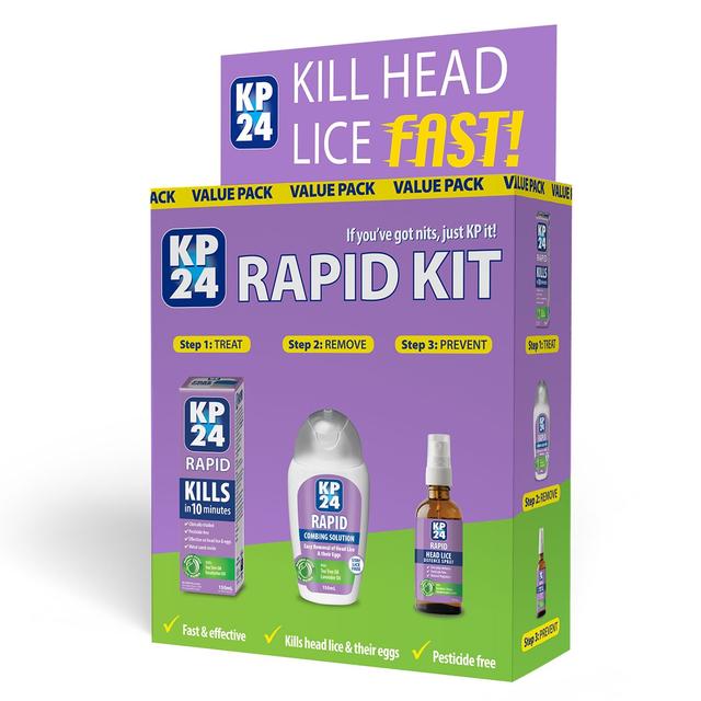 Kp24 Rapid Head Lice Treatment Kit