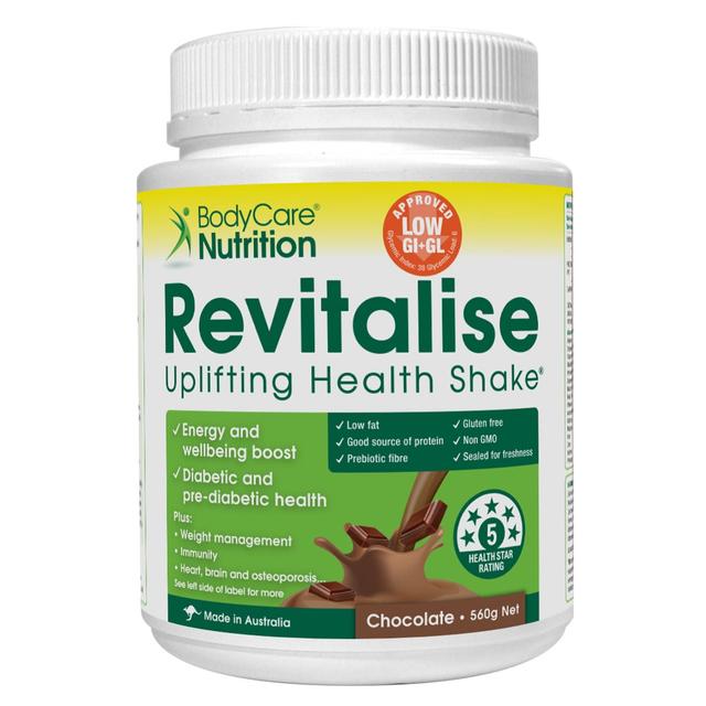 Bodycare Nutrition Revitalise Health Shake Chocolate 560G