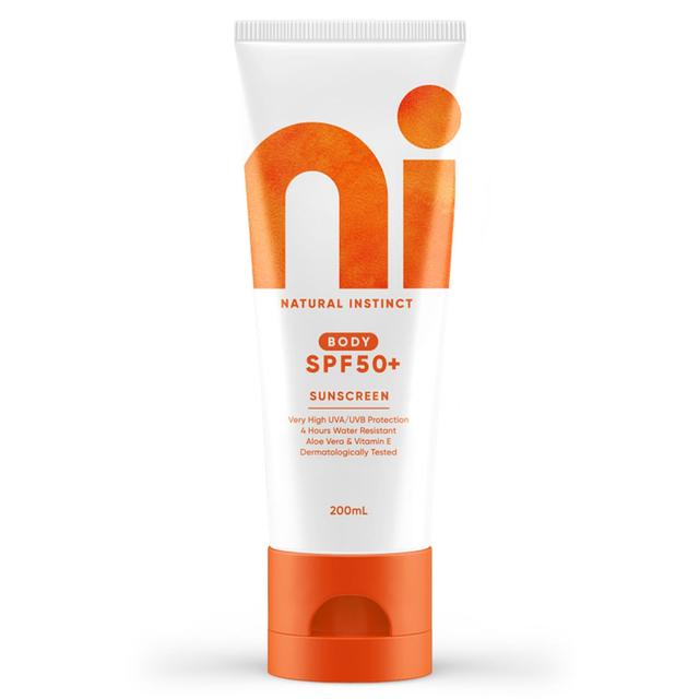 Natural Instinct Clean Sunscreen Body Spf50 200Ml