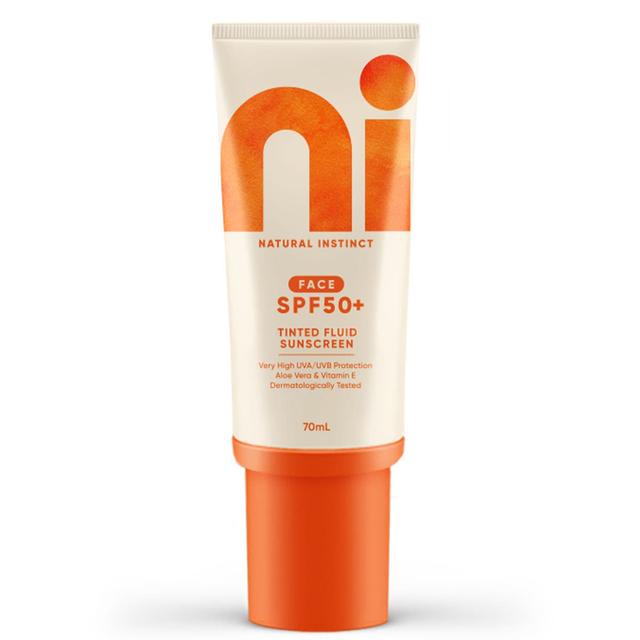 Natural Instinct Clean Tinted Fluid Sunscreen Spf50 70Ml