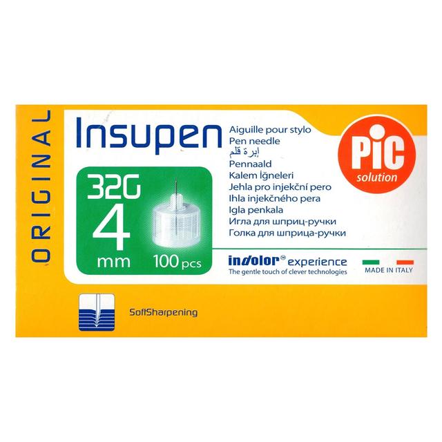 Insupen Pen Needle 32G X 4Mm 100 Pieces