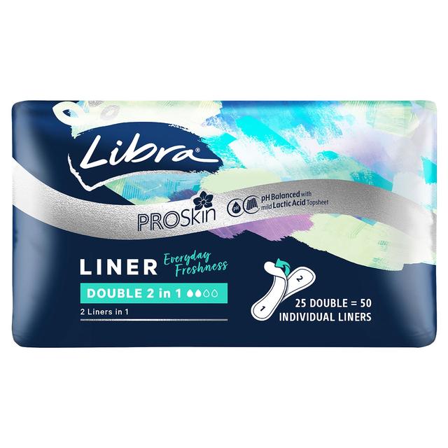 Libra Double 2 In 1 Liner 25 Pack