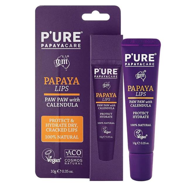 P'Ure Papayacare Papaya Lips With Paw Paw & Calendula 10G