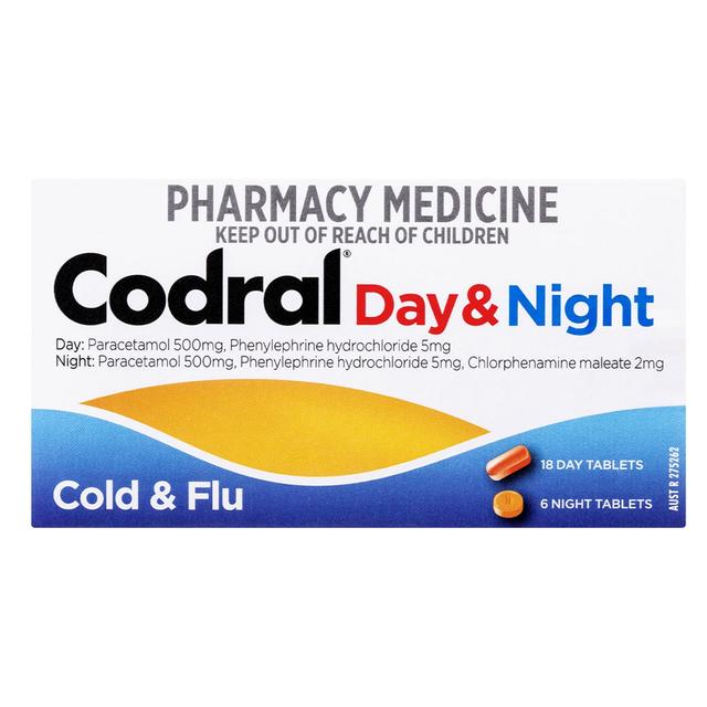 Codral Day & Night Cold & Flu 24 Tablets