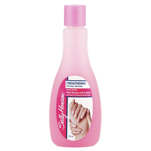 Sally Hansen Nail Polish Remover Strengthening Pink 150Ml