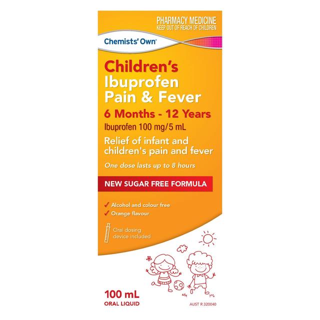 Chemists Own Children's Ibuprofen Pain & Fever 6 Months - 12 Years 100ml