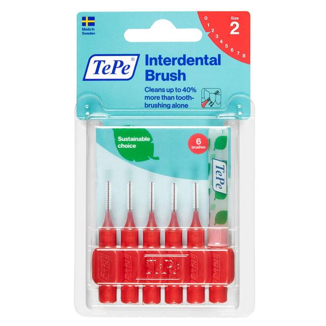 Tepe Interdental Brush 0.5Mm Red 6 Pack